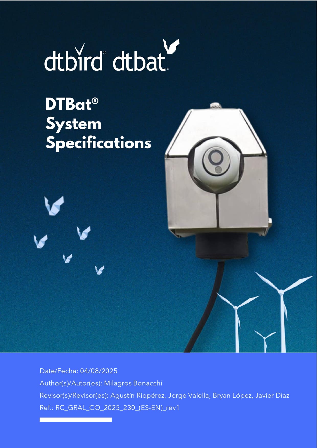System Specifications DTBat 