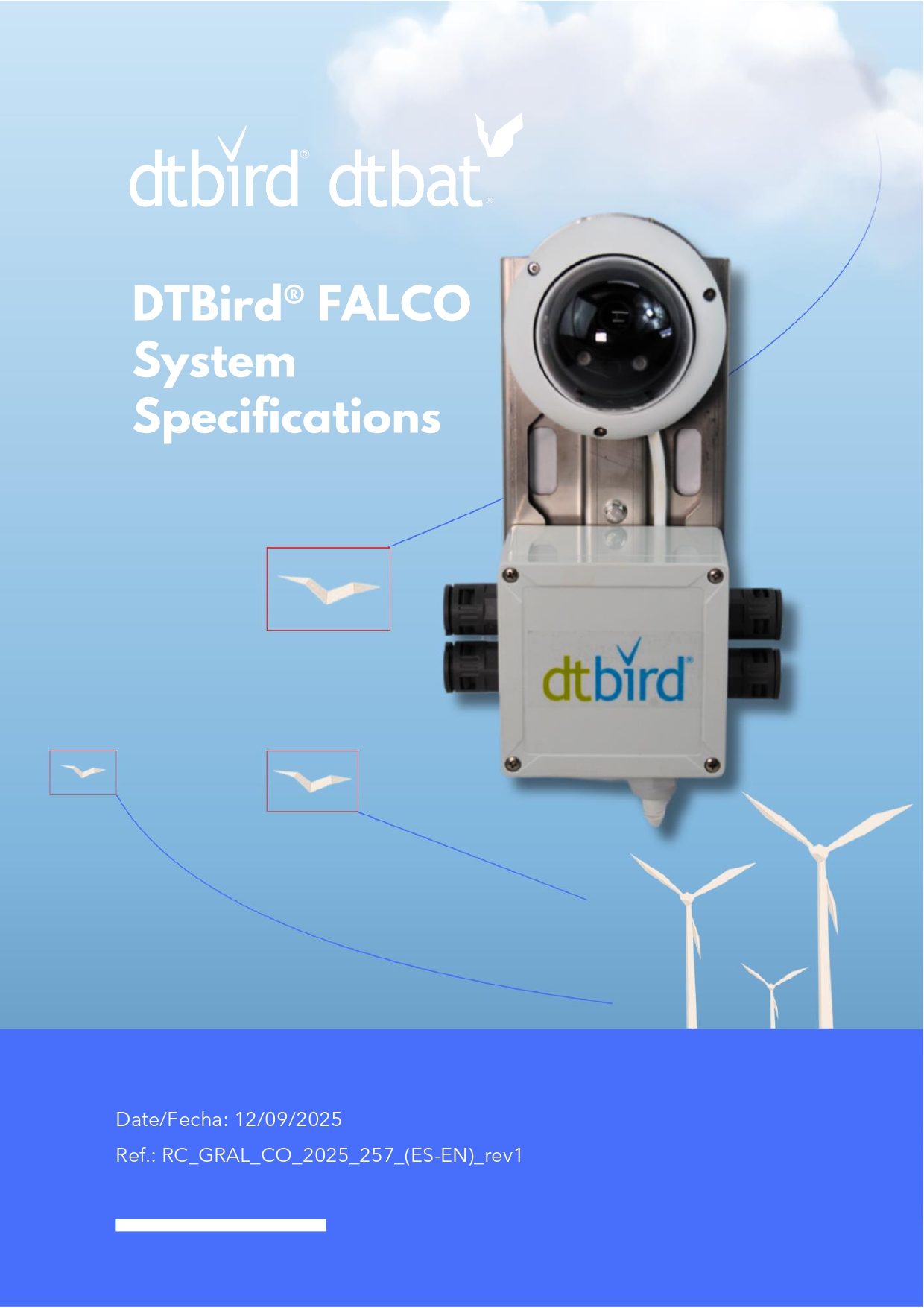 System Specifications DTBird FALCO RC GRAL CO 2025 257 ES EN rev1